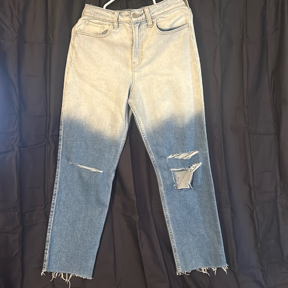 Women's Hollister Two Toned Jeans Ultra High Rise Vintage  3R